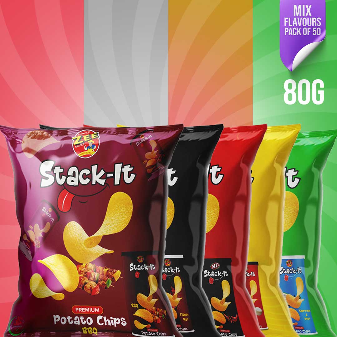 Stackit – Crispy & Crunchy Potato Stacks | 80 Grams