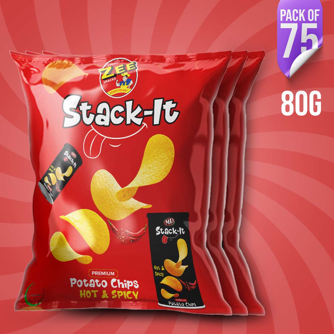 Stackit – Crispy & Crunchy Potato Stacks | 80 Grams